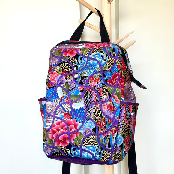 Geisha Applecore Backpack Kit /Purple bias tapes