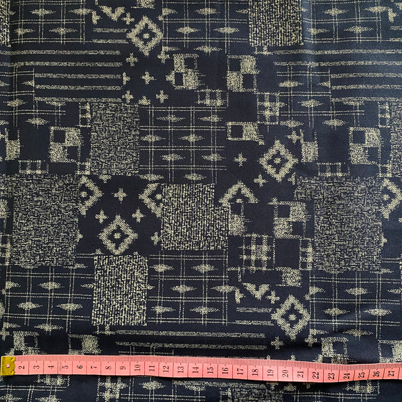 Great for boro Authentic Japanese indigo blue cotton 50x55cm