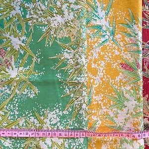 Green Bamboo Fine Japanese cotton  -50x55cm