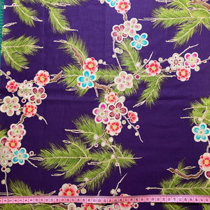 Purple pine tree Japanese cotton -50x55cm