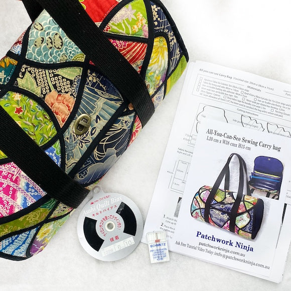 Funnel A Carry Bag PDF Pattern, Bias Tape and 4mm twin needle