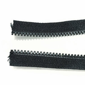 Stress Free Zipper and a ring Sliders (black)