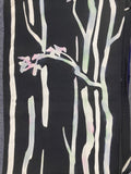 Black and white Kimono cut out Silks