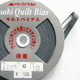 All colours Four Fusible Bias Tapes 10m each, Navy, Grey, Red and black