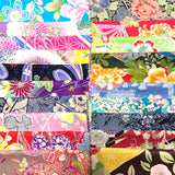 Assorted 15cm square Naomi cotton Fabrics 22pc blocks