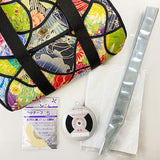 Funnel 2A Carry Bag PDF Pattern, Bias Tape, Vinyl, 4pc Washi Paper and Double sided sticky tape.