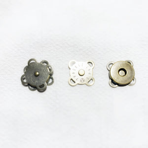 Two Sew-on Strong Magnetic buttons Antique bronze