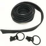 Stress Free Zipper and 2 ring Sliders (black): Make 2 Triangle Sling Bags